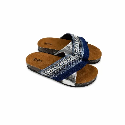 BRK-SLP-262 | Women's Embellished Fringe Fashion Slippers thumbnail 1