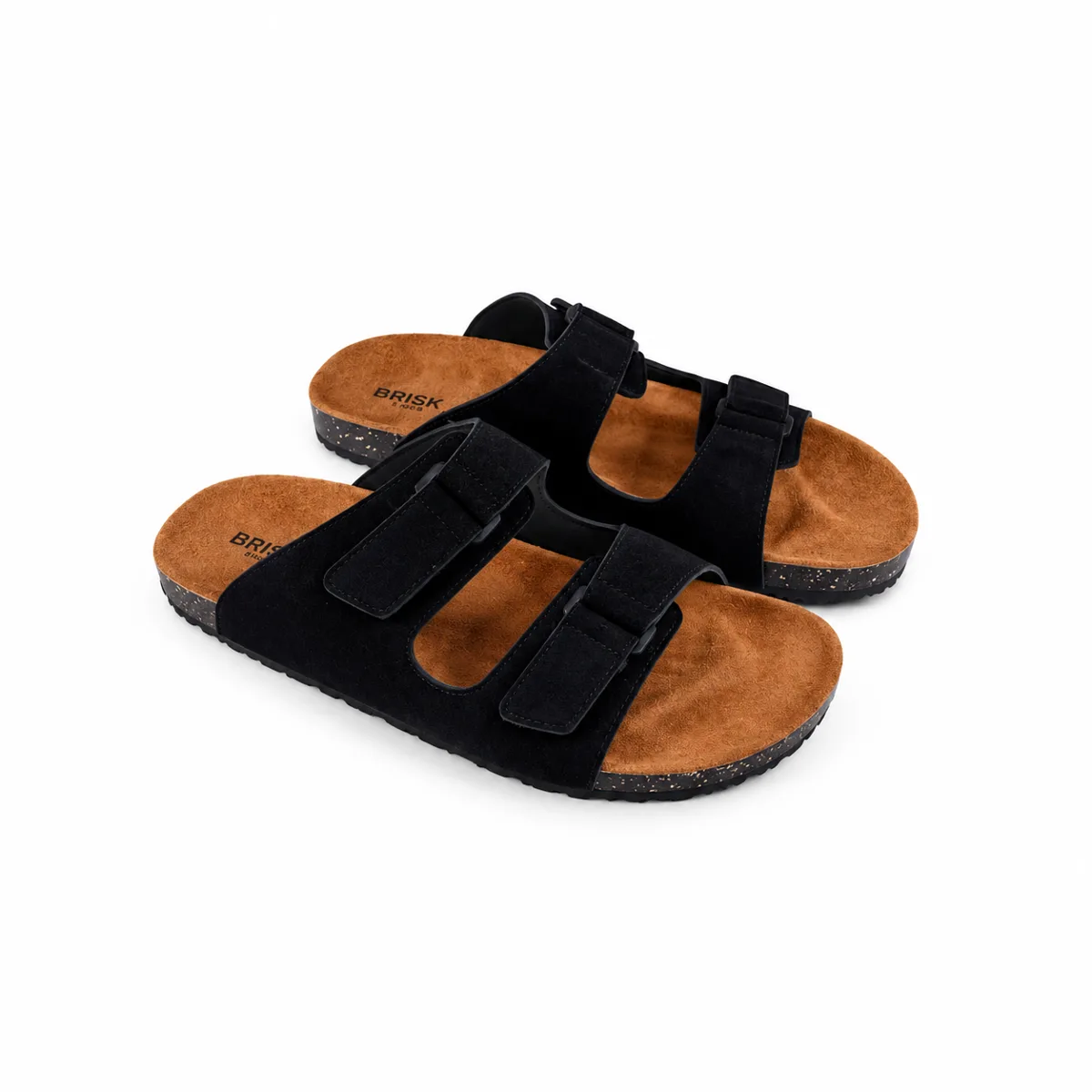 BRK-SLP-111 | Men’s Double-Buckle Casual Slippers