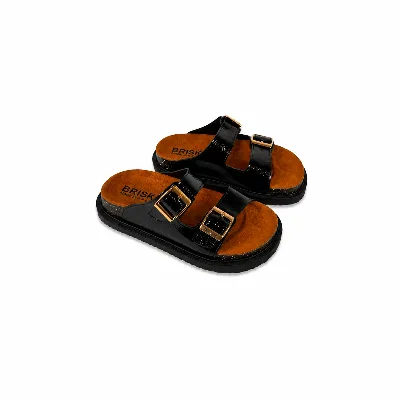 BRK-SLP-402  Girls' Double-Buckle Fashion Slippers thumbnail 1