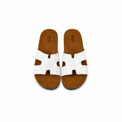 BRK-SLP-313 | Women’s Metallic H-Strap Fashion Slippers thumbnail 2