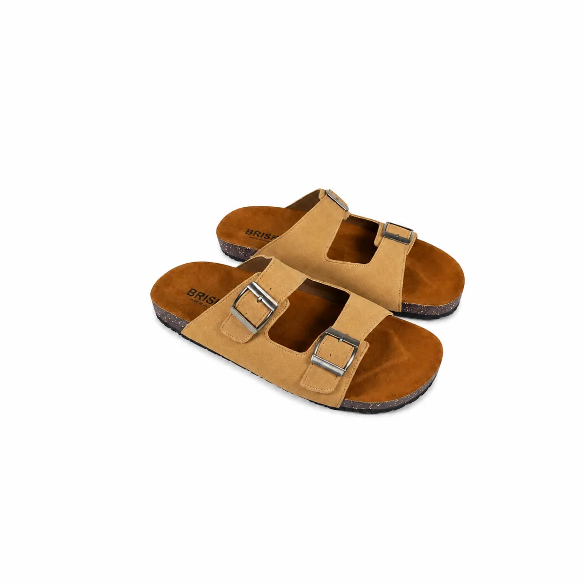 BRK-SLP-102 | Men’s Double-Buckle Comfort Slippers