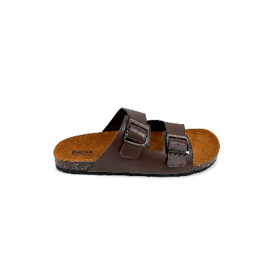 BRK-SLP-125 | Men’s Triple-Buckle Comfort Slippers thumbnail 3