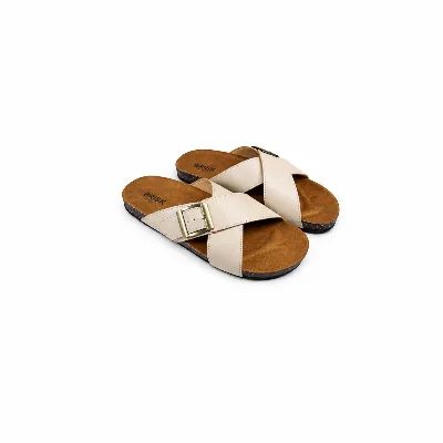 BRK-SLP-126 | Men’s Cross-Strap Buckle Casual Slippers thumbnail 1